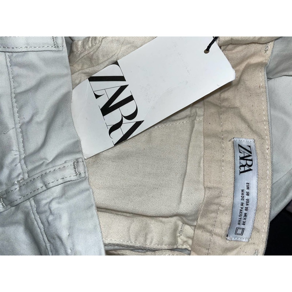 NWT   ZARA Khaki Cream The Premium Chino Pants- Men's        Size: 30 - Picture 3 of 3